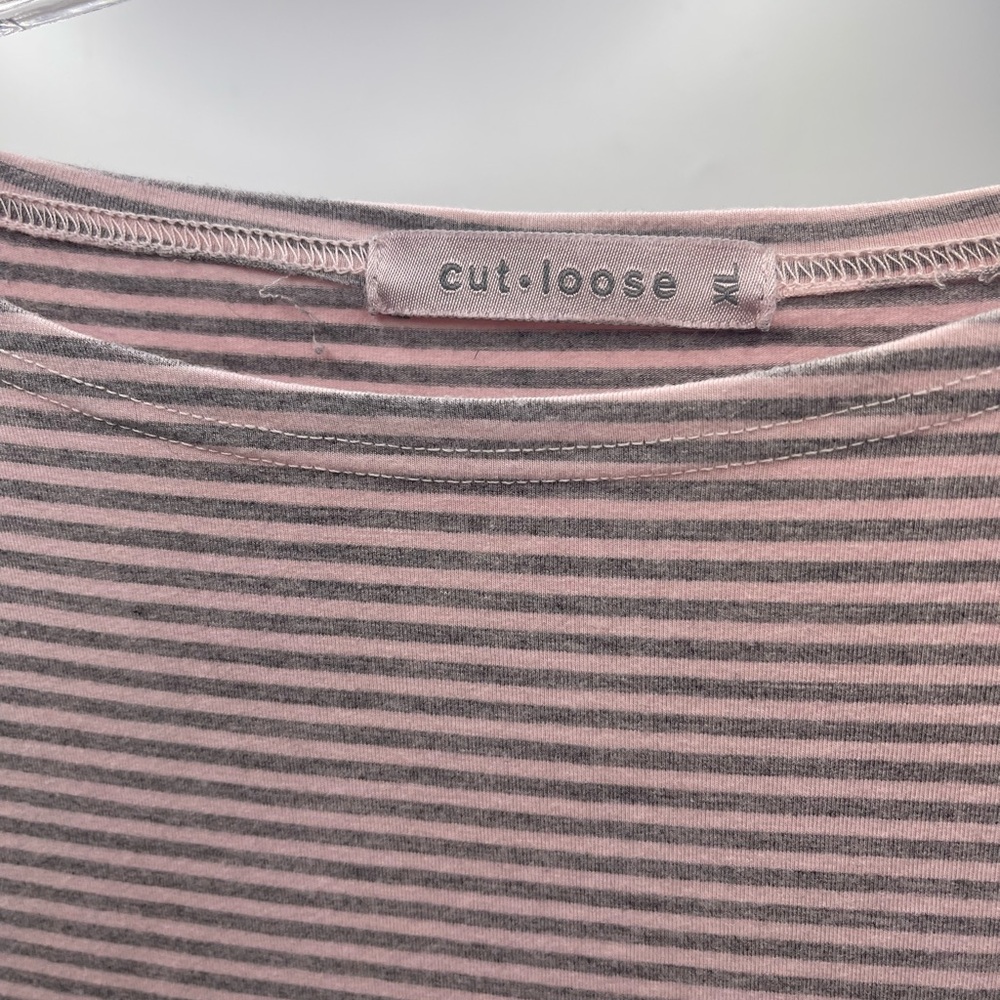 Cut Loose Stripe Boatneck Top